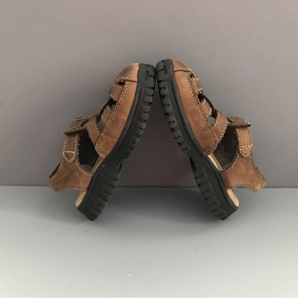 Tommy Hilfiger Kids Vintage Leather Toddler Fisherman Sandal 9.5M Comfort Rare